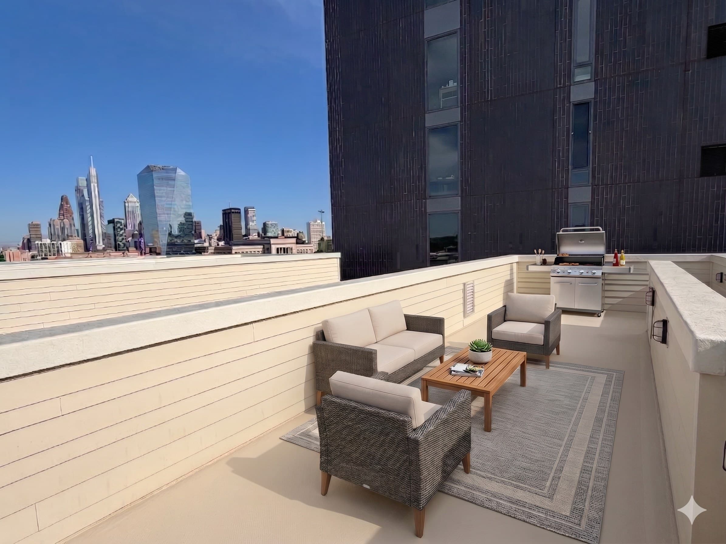 Rooftop common space